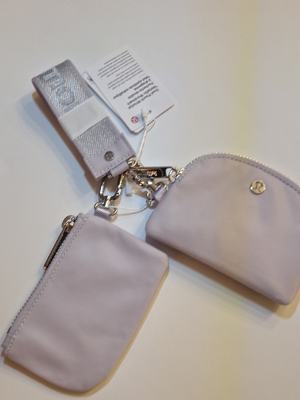 NWT Lululemon Dual Pouch Wristlet Wordmark Ftlv